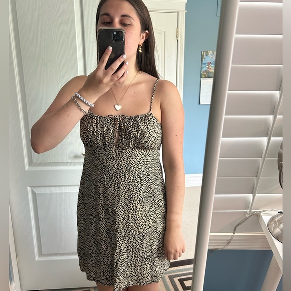 Motel Rocks Leopard Print Mini Dress - Picture 2 of 5